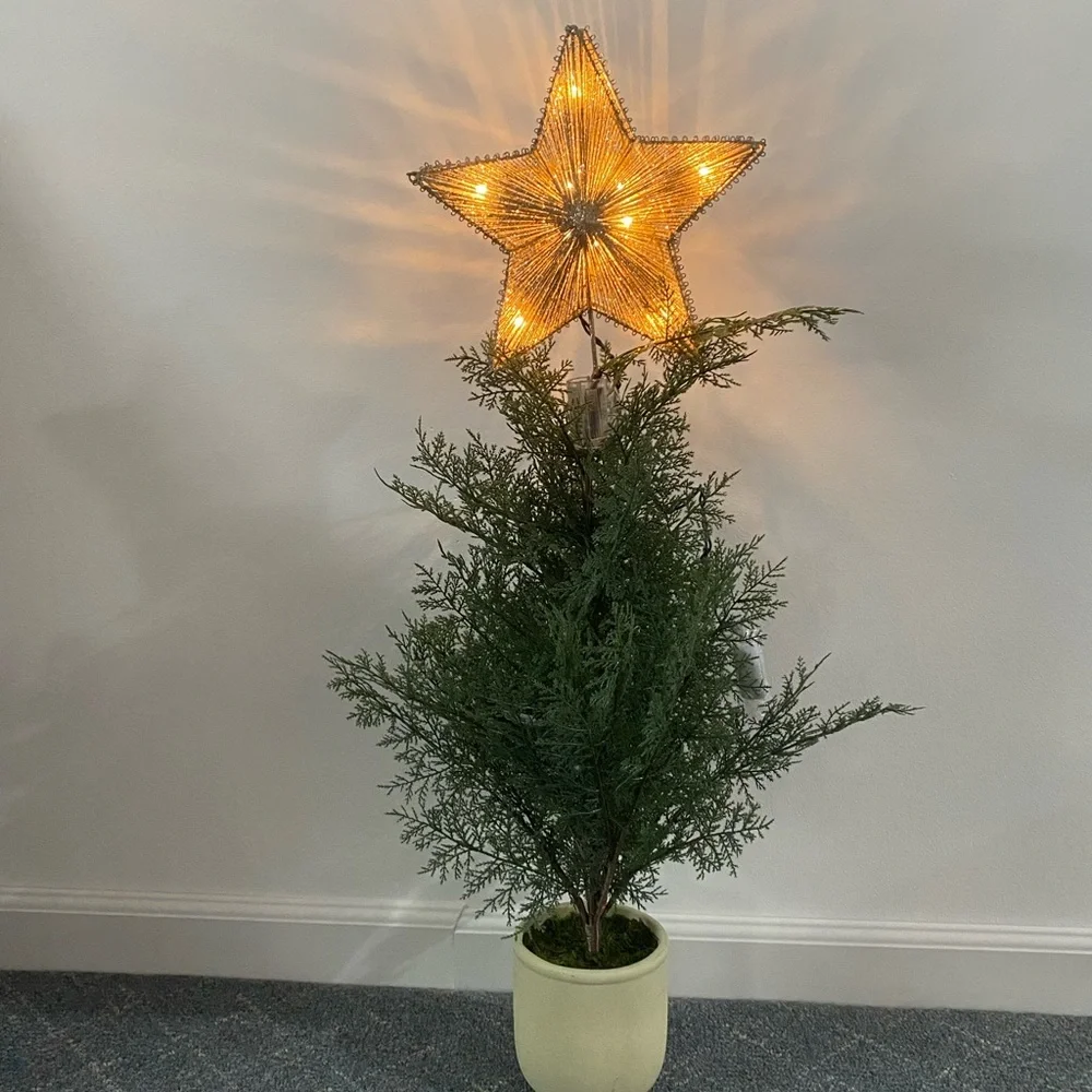 Tree Star Topper With Clip Changes Multicolored/ Or Stays White Target